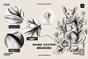 Procreate Basic Tattoo Brushes, a Brush Add-On by Spasibenko Art (Thumbnail 6 of 7)