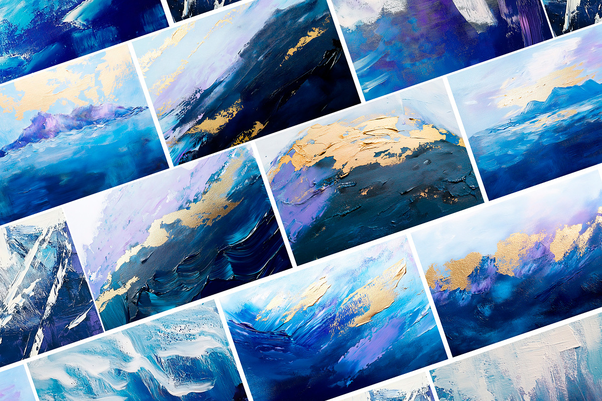 Deep Blue Abstract Backgrounds, a Background Graphic by Elena Dorosh (Photo 8 of 9)