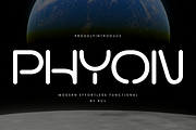 Phyon – Rounded Futuristic Sans Type, a Sans Serif Font by roomspace creative lab (Thumbnail 6 of 12)