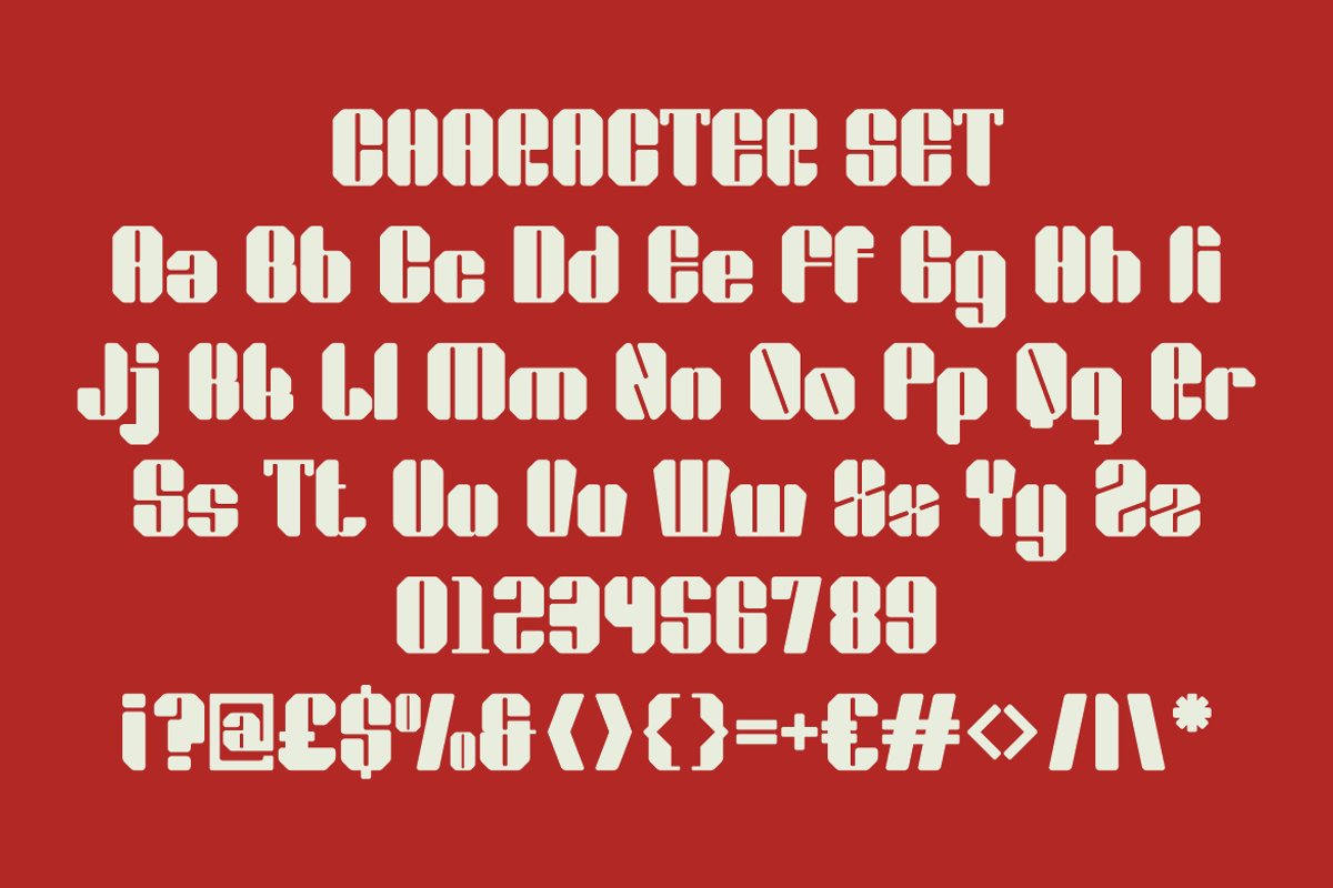Retrovara Retro Techno Display Font, a Font by PutraCetol Studio (Photo 5 of 5)