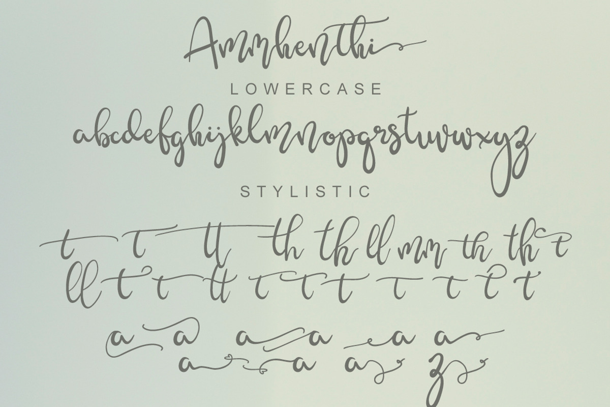 Ammhenthi - NEW!!!, a Script Font by MissinkLab Studio (Photo 11 of 11)