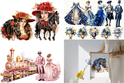 Clipart Bundle -50 in 1 | Big Set, an Object Illustration by Digital Xpress (Thumbnail 7 of 9)