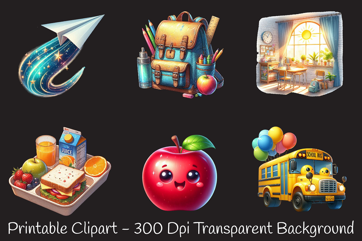 Back to School Clipart Set, an Illustration by RobertsArt (Photo 3 of 7)