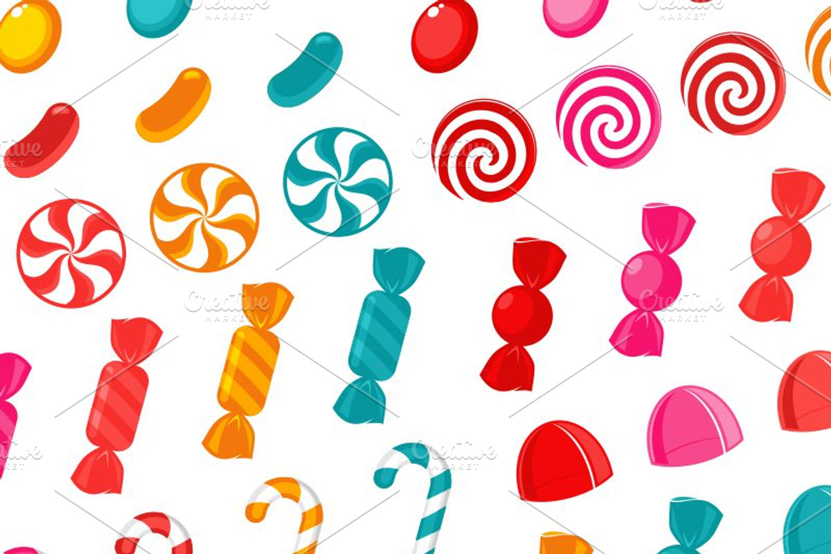 40 Candy Vector Set, an Object Graphic by gabicotza