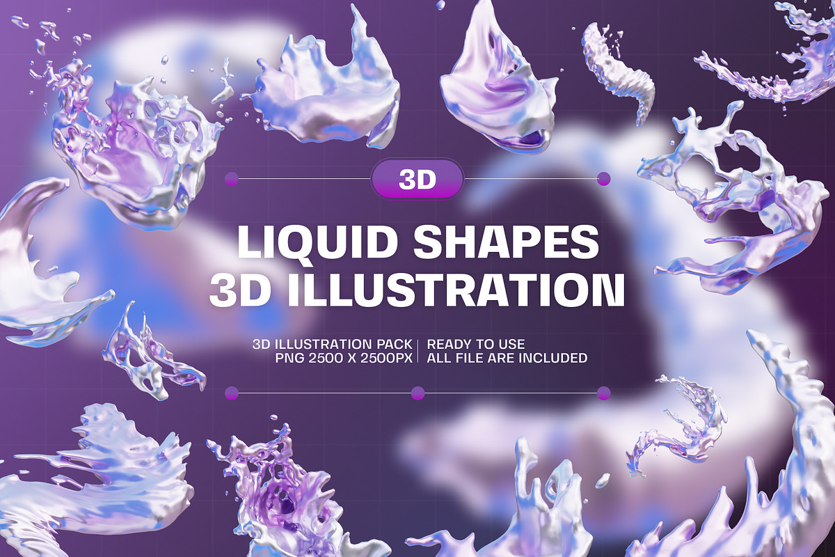 Liquid Icon 3D Illustration, an Object 3D Model by Tempcraft (Photo 1 of 5)