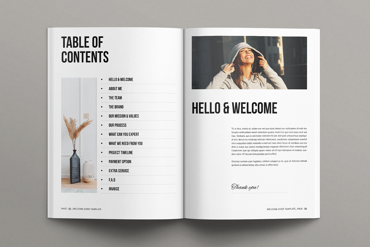 Welcome Guide Template, a Brochure Template by E-Type (Photo 2 of 7)