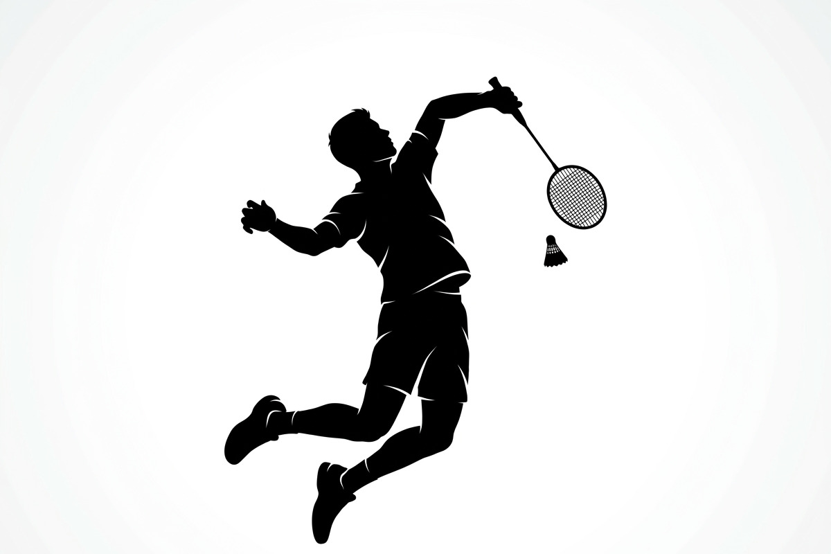 60 Badminton Player Smash Silhouette, a Person Illustration by Amazin_art (Photo 35 of 37)
