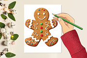 Cozy Winter Cabin Clipart, an Illustration by designcity5 (Thumbnail 5 of 5)