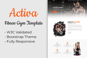 Activa - Fitness Gym HTML Template