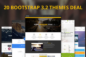 20 Premium Bootstrap Themes Deal