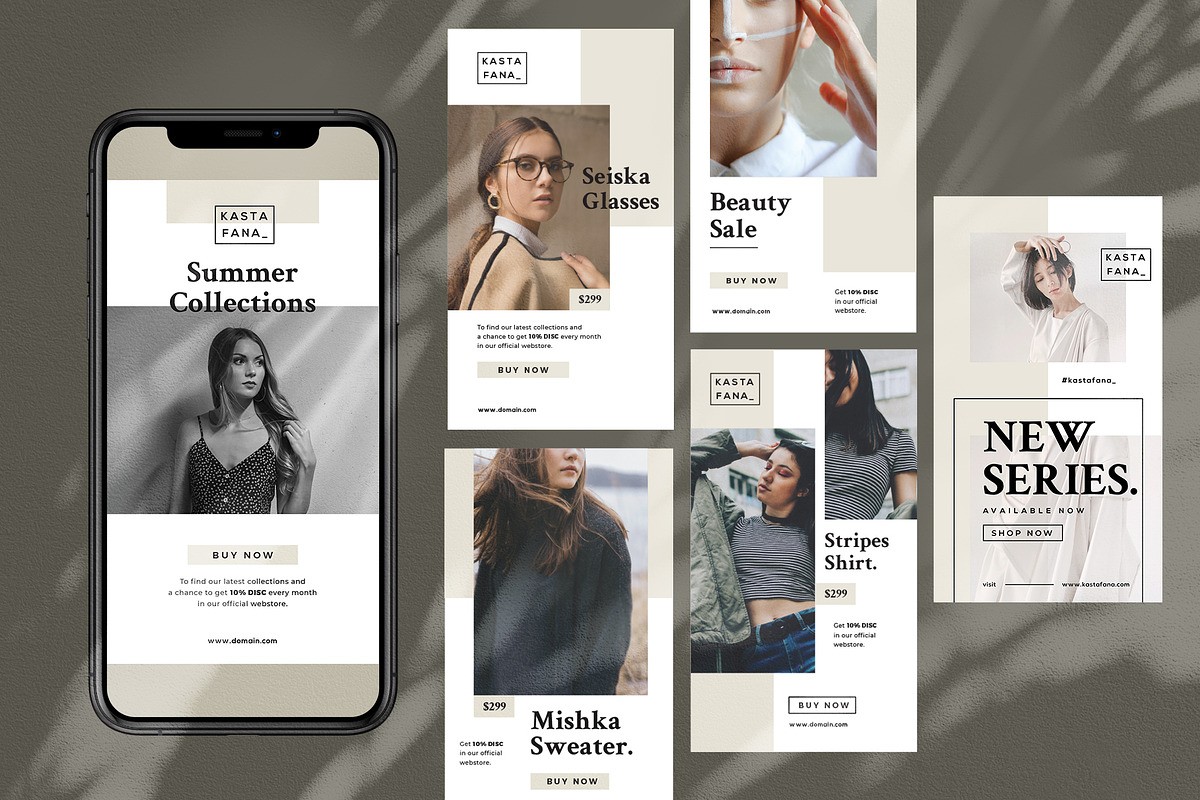 Fashion Instagram Stories, a Social Media Template by rubirubiko (Photo 2 of 6)