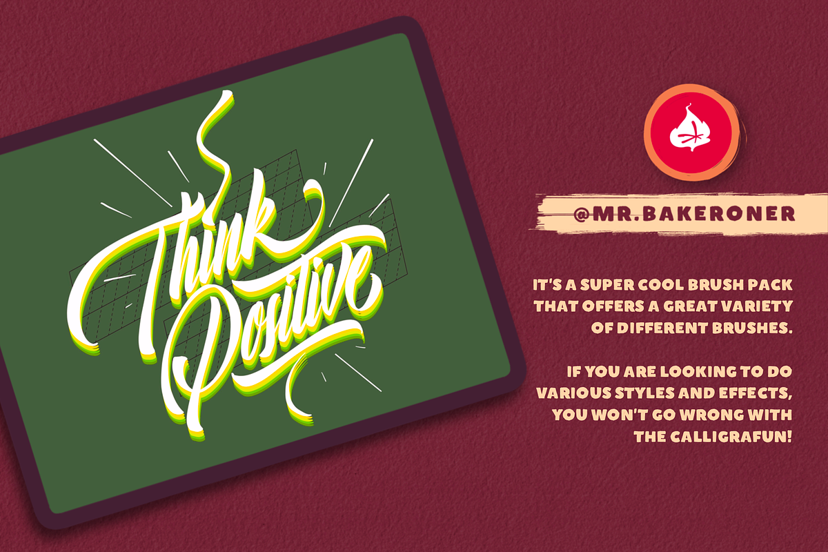 CalligraFUN Brushes For Procreate, a Brush Add-On by Lettering Daily (Photo 18 of 19)