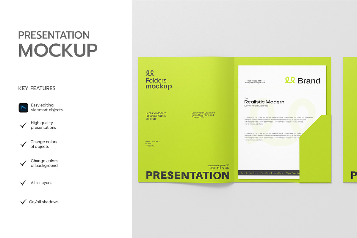Stationery File Folder Mockup, a Mockup by graphypix (Photo 2 of 4)