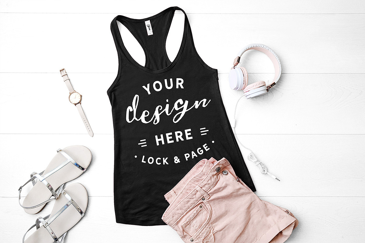 Next Level 1533 Tank Mockup Bundle, a Shirt Mockup by lock and page (Photo 27 of 35)