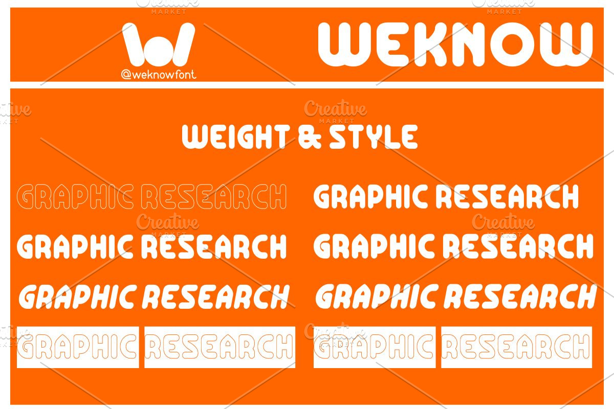 Graphic Research font, a Sans Serif Font by weknow (Photo 7 of 8)