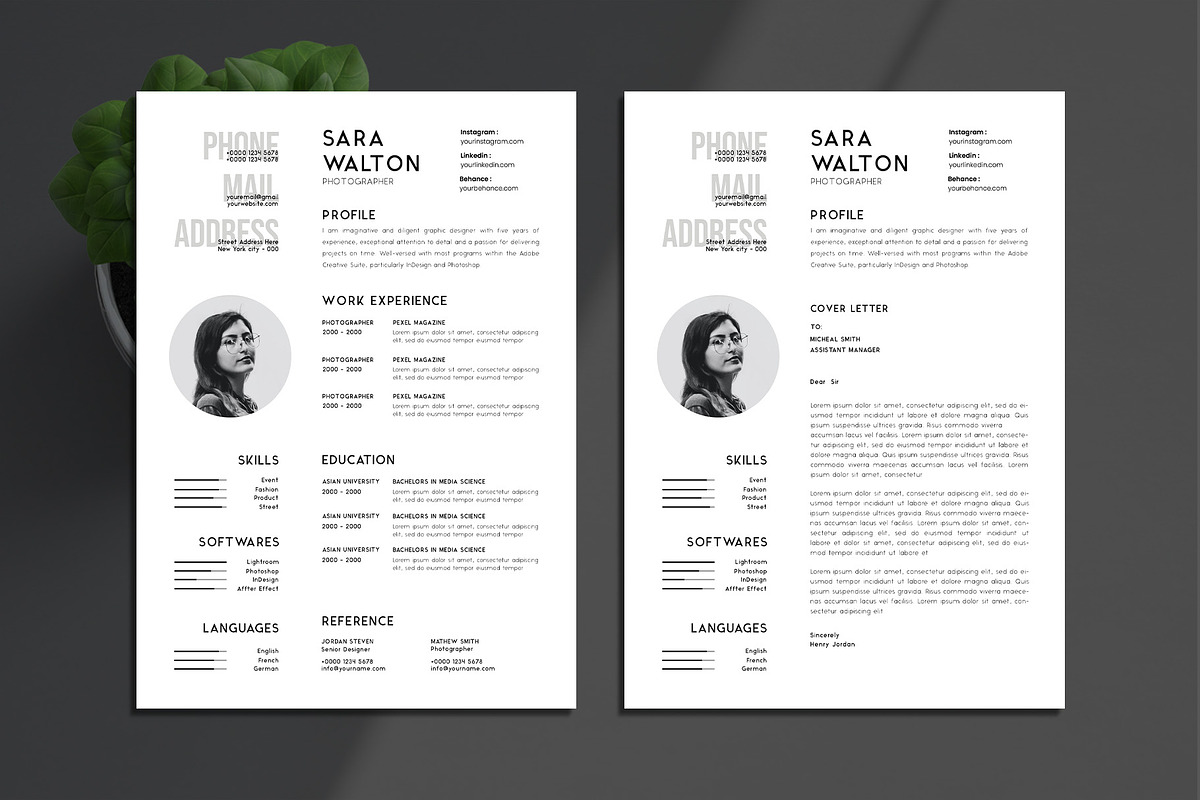 Unique Resume / CV Template