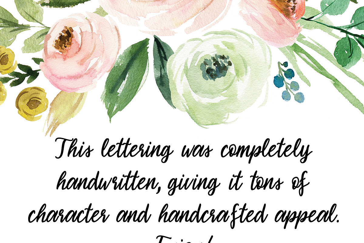Moonglow Magnolia Font preview 2