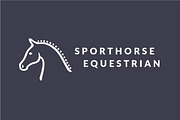 Horse Head Equestrian Logo, a Branding & Logo Template by Leah Suzanne (Thumbnail 2 of 2)