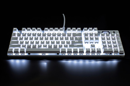 Closeup of a computer illuminated keyboard, a Technology Photo by AlyaAnd