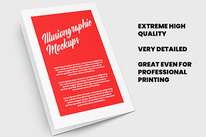 Bi-Fold Half Letter Brochure Mock-up