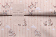 Under Mama's Wings Nursery Pattern, a Pattern Graphic by MouseGrey (Thumbnail 2 of 13)