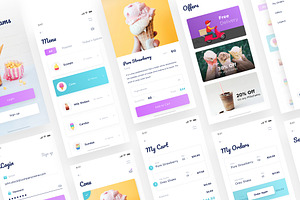 Moocream App UI