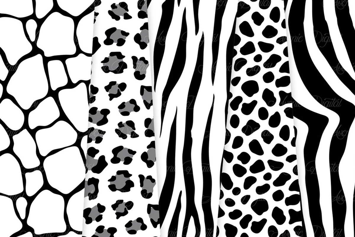 Black and White Animal Prints, a Texture Graphic by Avenie Digital (Photo 2 of 4)