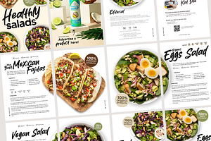 BUNDLE 4 Canva Cookbooks Templates