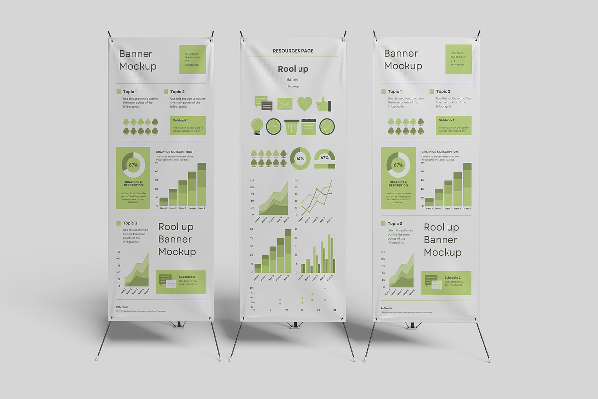 Rool up Banner Mockup, a Books & Magazine Mockup by mahhyud (Photo 10 of 11)