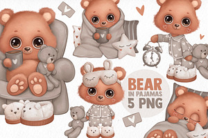 Bear in pajamas