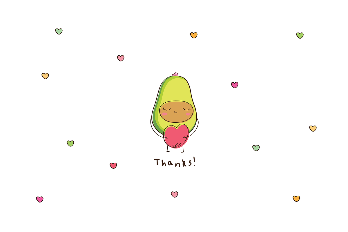 Cute avocados, a Food Illustration by Tkoko vectors & patterns (Photo 6 of 6)