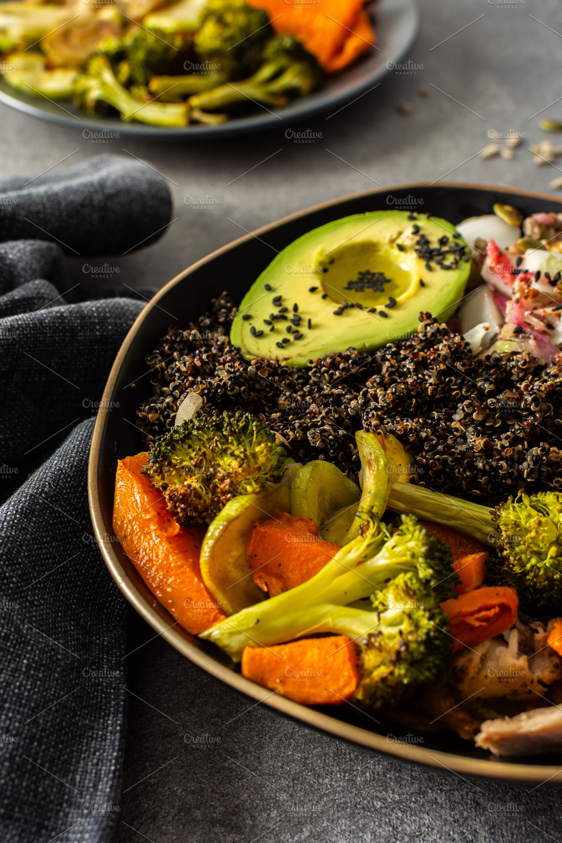 A hearty, balanced breakfast bowl, a Photo by Pundateam
