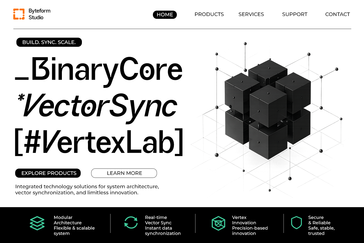 Biyonix – Futuristic Tech Sans Font, a Sans Serif Font by RagamKata (Photo 4 of 10)