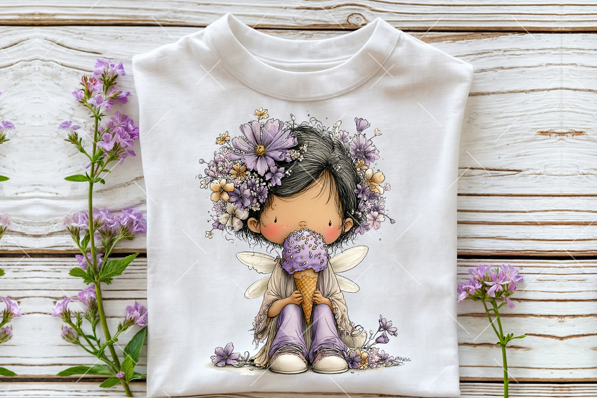 Whimsical Purple Summer Clipart, an Illustration by OK Design (Photo 6 of 6)