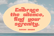 Sakina - Bold Ligature Display Font, a Sans Serif Font by Surplus Type Co (Thumbnail 5 of 9)