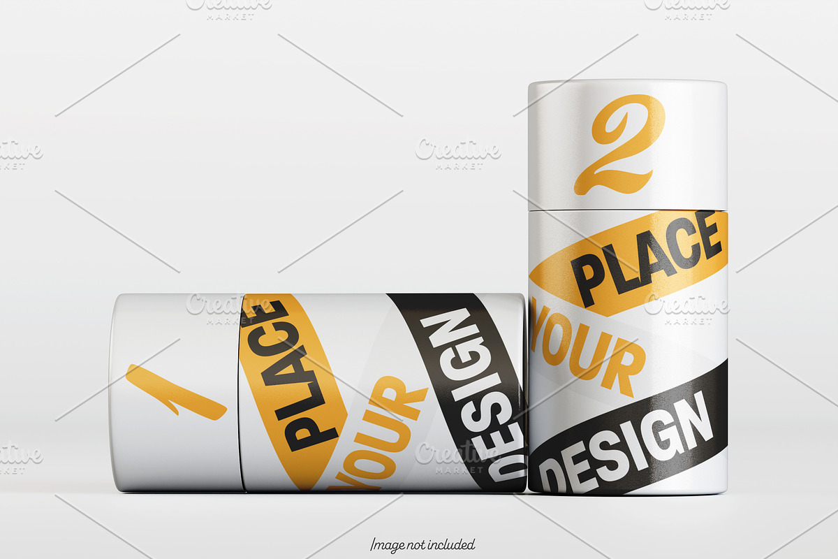 Paper tube mockup bundles V1, a Packaging Mockup by Ambo Ampeng (Photo 17 of 26)