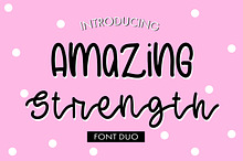 Amazing Strength Font Duo