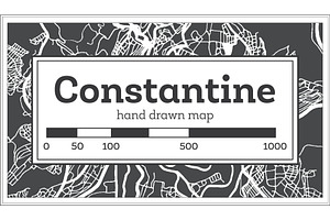 Constantine Algeria City Map