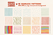 Stripe Wave Dot Tile Retro patterns, a Pattern Graphic by Yuliya Derbisheva (Thumbnail 6 of 13)