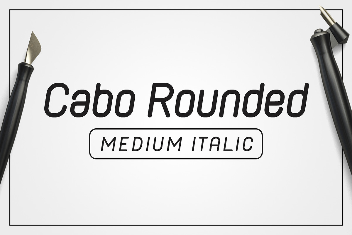 Cabo Rounded Medium Italic, a Sans Serif Font by Bogdan Casota (Photo 1 of 3)