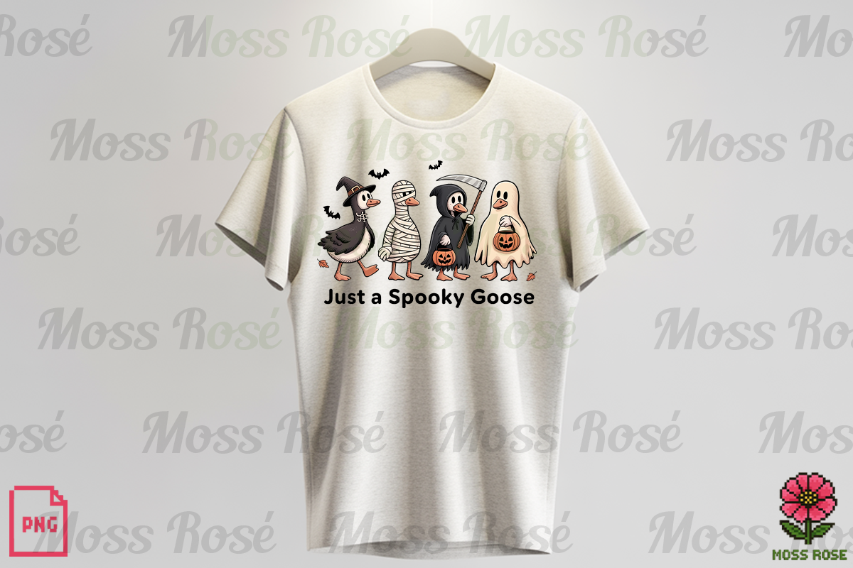 Spooky Goose Halloween PNG, a Graphic by Moss Rose (Photo 3 of 3)