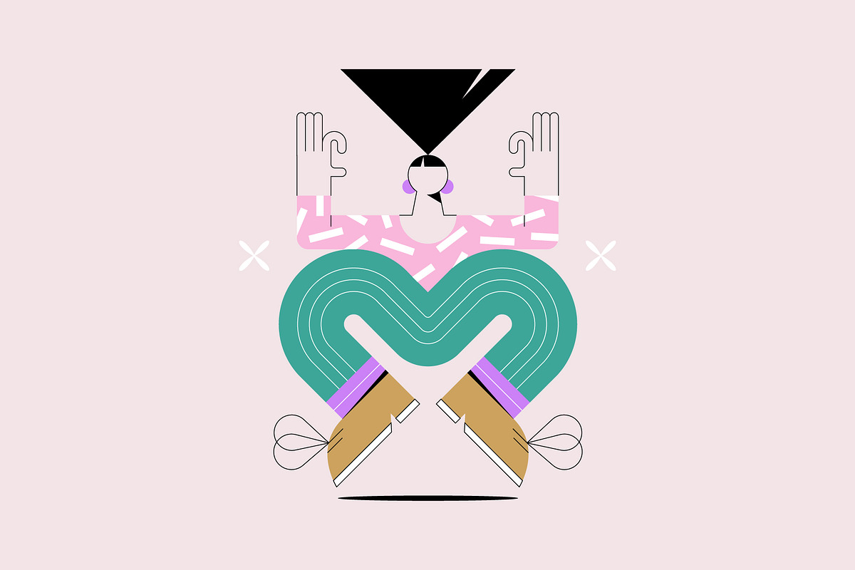 Playful Pastel Vector Characters, a Person Illustration by Léo Alexandre (Photo 15 of 15)