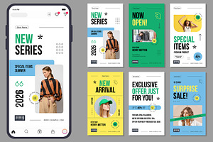 Social Media Story Layout, an UI Kit Template by CreativeShaper