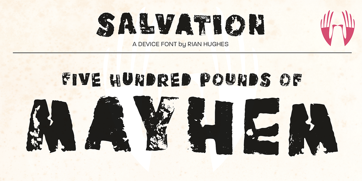 Salvation, a Font by Device (Photo 2 of 6)