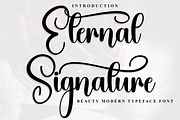Eternal Signature, a Handwritten Font by InermediaSTUDIO (Thumbnail 1 of 8)