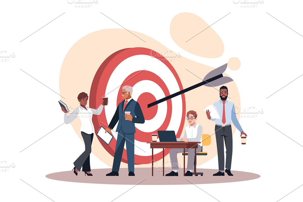 Personnel management. Definition of, a Person Illustration by YummyBuum