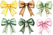 Watercolor Back to School Bow PNG, an Illustration by Craft Nest (Thumbnail 5 of 6)