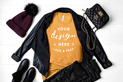 T-Shirt Mockup Bundle Bella Canvas, a Shirt Mockup by lock and page (Thumbnail 13 of 71)