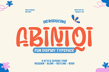 Abintqi - Playful Display Font