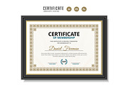 587. Modern Certificate Template, a Stationery Template by CreativeRezwan (Thumbnail 2 of 3)